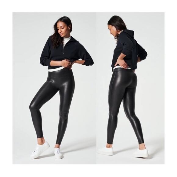 Spanx Faux Leather Leggings - Picture 1 of 9